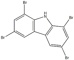 1,3,6,8-tetrabromo-9H-carbazole Struktur