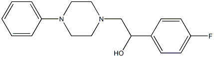 1-(4-fluorophenyl)-2-(4-phenylpiperazino)-1-ethanol Struktur