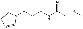 N1-[3-(1H-imidazol-1-yl)propyl]ethanimidamide hydroiodide Struktur