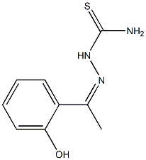 2-[1-(2-hydroxyphenyl)ethylidene]hydrazine-1-carbothioamide Struktur