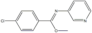 methyl 4-chloro-N-(3-pyridinyl)benzenecarboximidoate Struktur