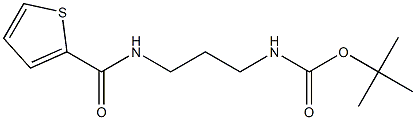 tert-butyl N-{3-[(2-thienylcarbonyl)amino]propyl}carbamate Struktur