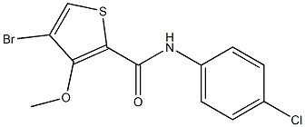 N2-(4-chlorophenyl)-4-bromo-3-methoxythiophene-2-carboxamide Struktur