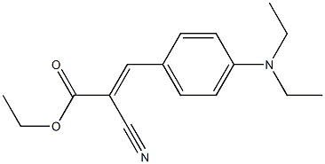 ethyl 2-cyano-3-[4-(diethylamino)phenyl]acrylate Struktur