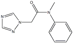 N1-phenyl(1H-1,2,4-triazol-1-yl)methylacetamide Struktur