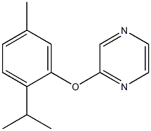 2-(2-isopropyl-5-methylphenoxy)pyrazine Struktur