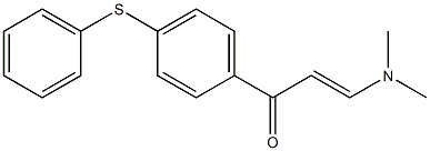 3-(dimethylamino)-1-[4-(phenylthio)phenyl]prop-2-en-1-one Struktur