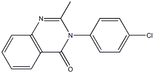 3-(4-chlorophenyl)-2-methylquinazolin-4(3H)-one Struktur