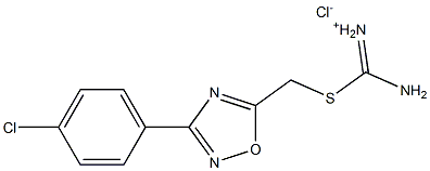 [amino({[3-(4-chlorophenyl)-1,2,4-oxadiazol-5-yl]methyl}thio)methylidene]ammonium chloride Struktur