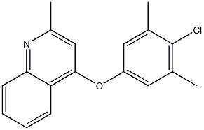 4-(4-chloro-3,5-dimethylphenoxy)-2-methylquinoline Struktur