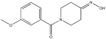 1-(3-methoxybenzoyl)piperidin-4-one oxime Struktur