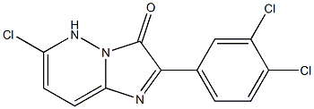 6-chloro-2-(3,4-dichlorophenyl)-3,5-dihydroimidazo[1,2-b]pyridazin-3-one Struktur