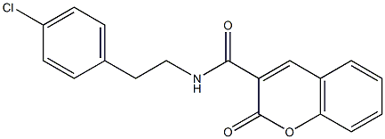 N3-(4-chlorophenethyl)-2-oxo-2H-chromene-3-carboxamide Struktur