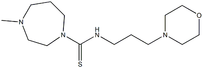 N1-(3-morpholinopropyl)-4-methyl-1,4-diazepane-1-carbothioamide Struktur