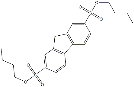 dibutyl 9H-fluorene-2,7-disulfonate Struktur