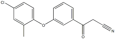 3-[3-(4-chloro-2-methylphenoxy)phenyl]-3-oxopropanenitrile Struktur