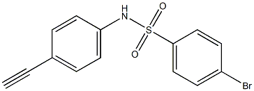 4-bromo-N-(4-ethynylphenyl)benzenesulfonamide Struktur