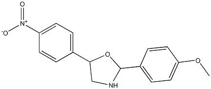 2-(4-methoxyphenyl)-5-(4-nitrophenyl)-1,3-oxazolane Struktur