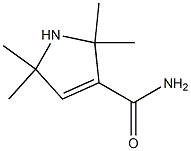 2,2,5,5-tetramethyl-2,5-dihydro-1H-pyrrole-3-carboxamide Struktur