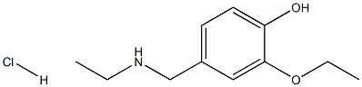 2-ethoxy-4-[(ethylamino)methyl]phenol hydrochloride Struktur