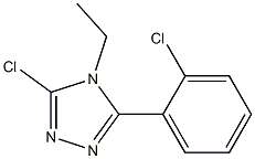 3-chloro-5-(2-chlorophenyl)-4-ethyl-4H-1,2,4-triazole Struktur