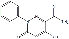 4-hydroxy-6-oxo-1-phenyl-1,6-dihydropyridazine-3-carboxamide Struktur