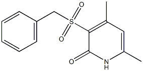 3-(benzylsulfonyl)-4,6-dimethyl-2(1H)-pyridinone Struktur