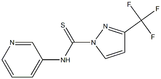 N1-(3-pyridyl)-3-(trifluoromethyl)-1H-pyrazole-1-carbothioamide Struktur