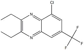 5-chloro-2,3-diethyl-7-(trifluoromethyl)quinoxaline Struktur