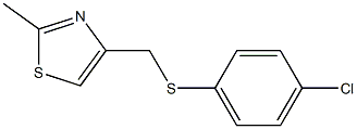 4-{[(4-chlorophenyl)thio]methyl}-2-methyl-1,3-thiazole Struktur