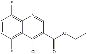 Ethyl 4-chloro-5,8-difluoroquinoline-3-carboxylate Struktur