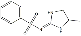 N1-(4-methyltetrahydro-1H-imidazol-2-yliden)benzene-1-sulfonamide Struktur