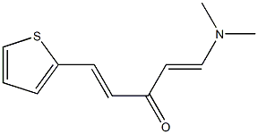 1-(dimethylamino)-5-(2-thienyl)penta-1,4-dien-3-one Struktur