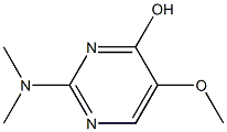 2-(dimethylamino)-5-methoxy-4-pyrimidinol Struktur