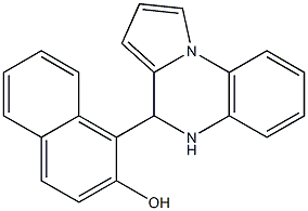 1-(4,5-dihydropyrrolo[1,2-a]quinoxalin-4-yl)-2-naphthol Struktur