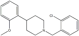 1-(2-chlorobenzyl)-4-(2-methoxyphenyl)piperidine Struktur