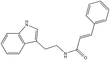 (E)-N-[2-(1H-indol-3-yl)ethyl]-3-phenyl-2-propenamide Struktur