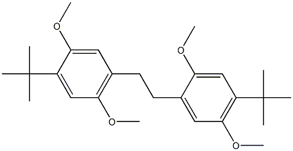 1-(tert-butyl)-4-[4-(tert-butyl)-2,5-dimethoxyphenethyl]-2,5-dimethoxybenzene Struktur