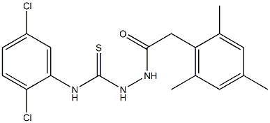 N1-(2,5-dichlorophenyl)-2-(2-mesitylacetyl)hydrazine-1-carbothioamide Struktur