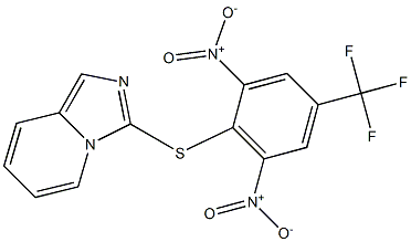 3-{[2,6-dinitro-4-(trifluoromethyl)phenyl]thio}imidazo[1,5-a]pyridine Struktur