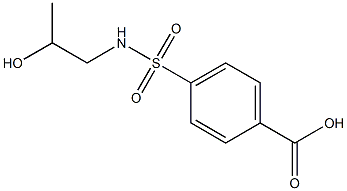 4-{[(2-hydroxypropyl)amino]sulfonyl}benzoic acid Struktur