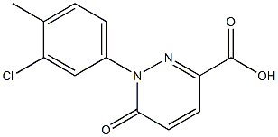 1-(3-chloro-4-methylphenyl)-6-oxo-1,6-dihydropyridazine-3-carboxylic acid Struktur