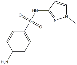 N1-(1-methyl-1H-pyrazol-3-yl)-4-aminobenzene-1-sulfonamide Struktur