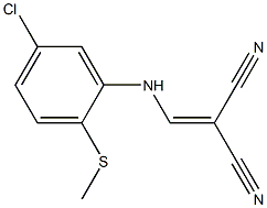 2-{[5-chloro-2-(methylthio)anilino]methylidene}malononitrile Struktur