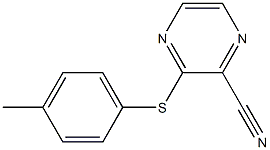 3-[(4-methylphenyl)sulfanyl]-2-pyrazinecarbonitrile Struktur