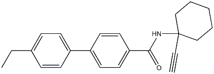 4'-ethyl-N-(1-ethynylcyclohexyl)[1,1'-biphenyl]-4-carboxamide Struktur