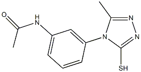 N-[3-(3-mercapto-5-methyl-4H-1,2,4-triazol-4-yl)phenyl]acetamide Struktur