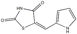 5-[(E)-1H-pyrrol-2-ylmethylidene]-1,3-thiazolane-2,4-dione Struktur