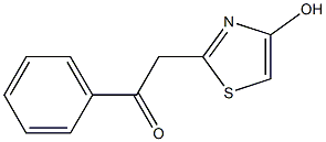 2-(4-hydroxy-1,3-thiazol-2-yl)-1-phenylethan-1-one Struktur