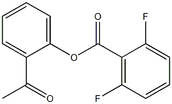 2-acetylphenyl 2,6-difluorobenzoate Struktur